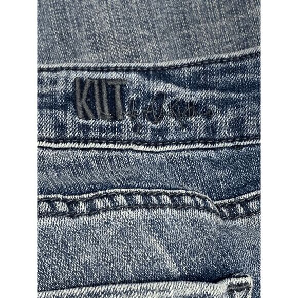 Kut Womens Denim Jeans Katy Boyfriend Distress Blue Wash Plus Size 24W - Picture 6 of 10